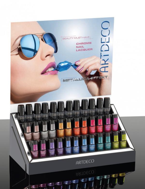 Présentoir des vernis chromé